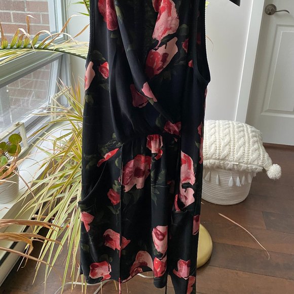 Aritzia Wilfred Sabine Floral Faux-Wrap Mini Dress - Picture 4 of 4